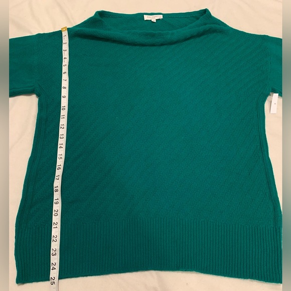 Equipment Femme 100% Cashmere Oversized Pullover Sweater Teal Green size Small - Picture 6 of 8